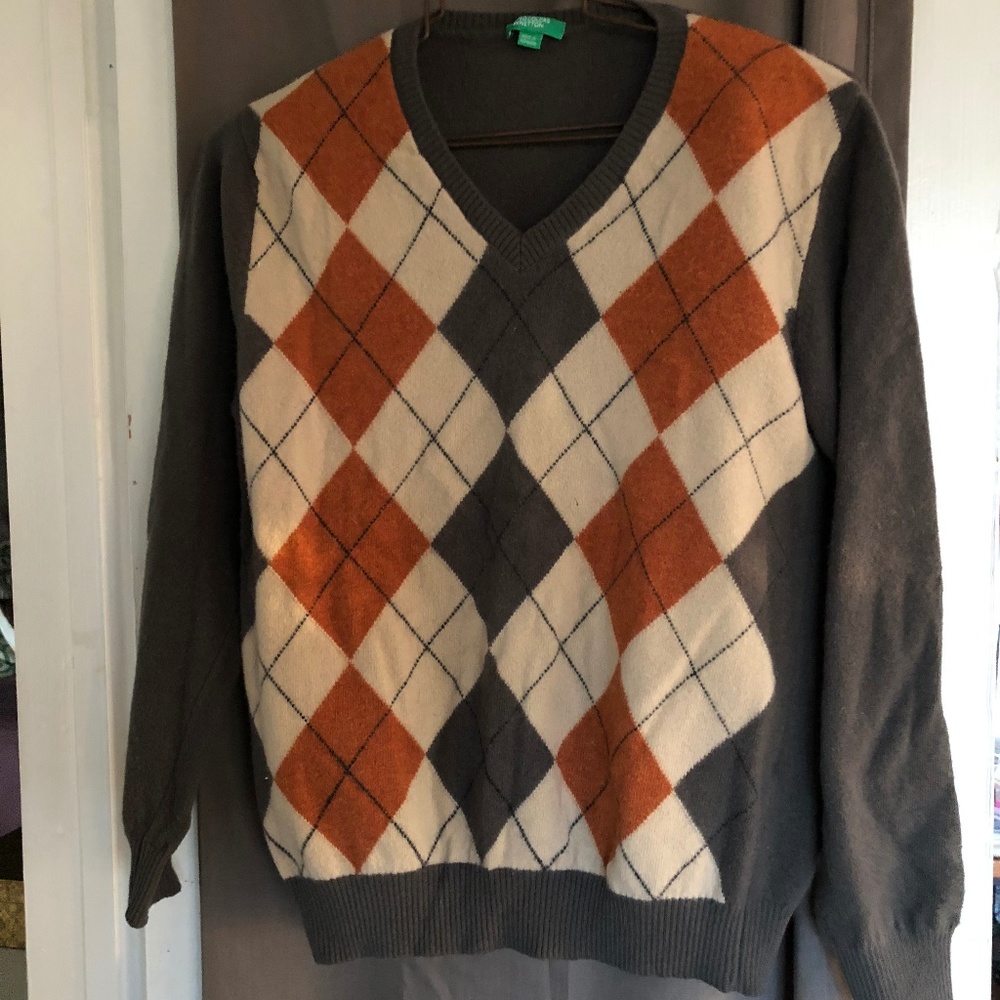 United colors of Benetton argyle sweater